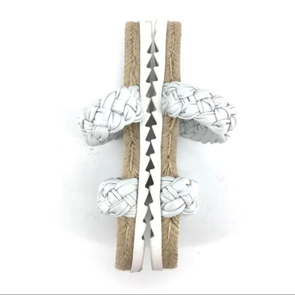 Marc Fisher White Jaimee Espadrille Slide Sandal - Picture 6 of 8